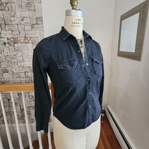 GAP 1969 Denim Western Shirt Size S Petite
